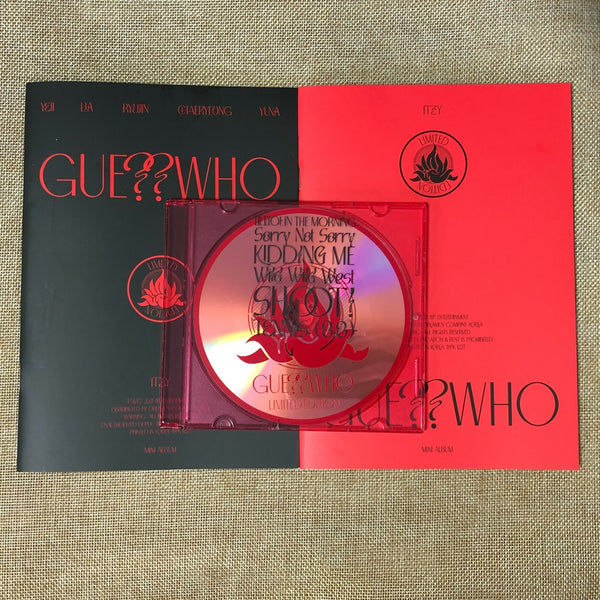 ITZY [ GUESS WHO Album ] Photobook + CD, Limited Ed / NO PC / New / Gift