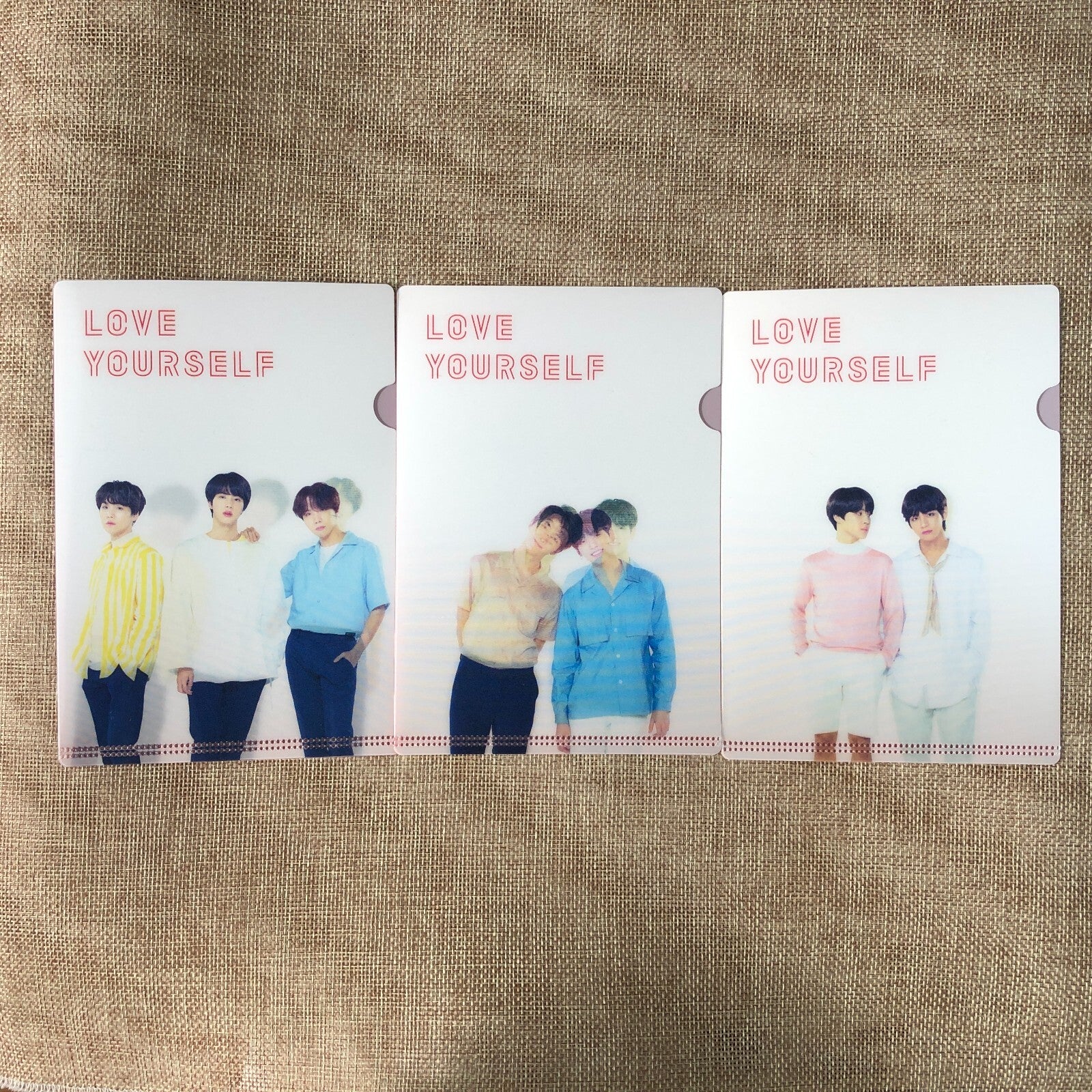 BTS GROUP [ Love Yourself ] Official Lenticular L-Holder Set / New / Gift