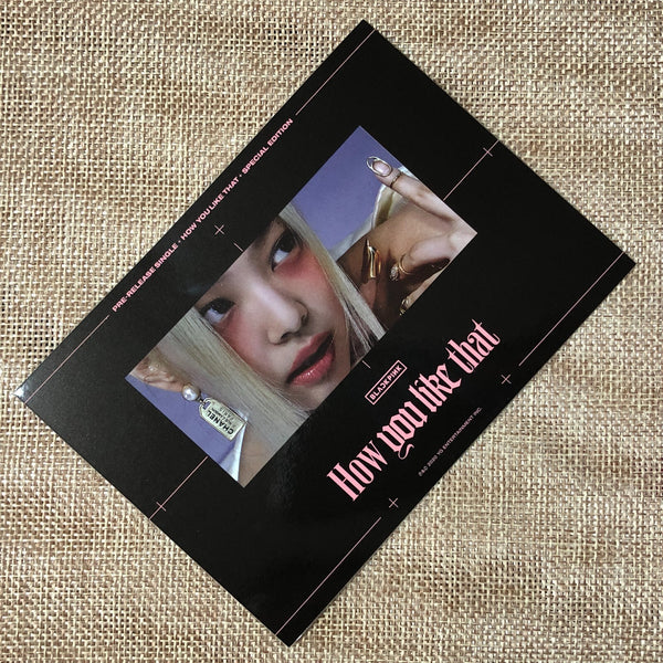 BLACKPINK JENNIE [How You Like That] Official Postcard, Special Ed. / New / Gift