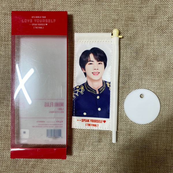 BTS JIN [ Love Speak Yourself World Tour Final ] Official Mini Flag / New / Gift