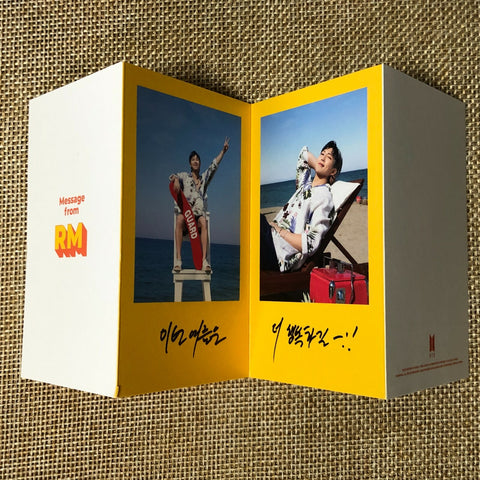 BTS RM [ Butter ] Official Folded Message Card Photocard / New / Gift