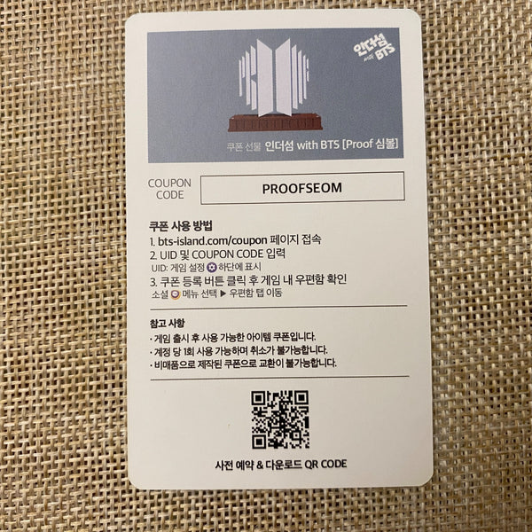 BTS JIN [PROOF Weverse POB BTS Island : In The SEOM] Official Photocard / Gift