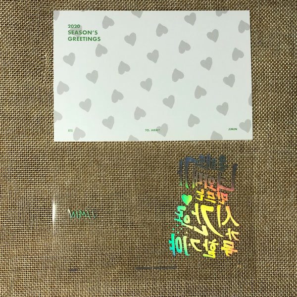 BTS JIMIN [ 2020 Season's Greetings ] Official Limited Postcard Set / New / Gift