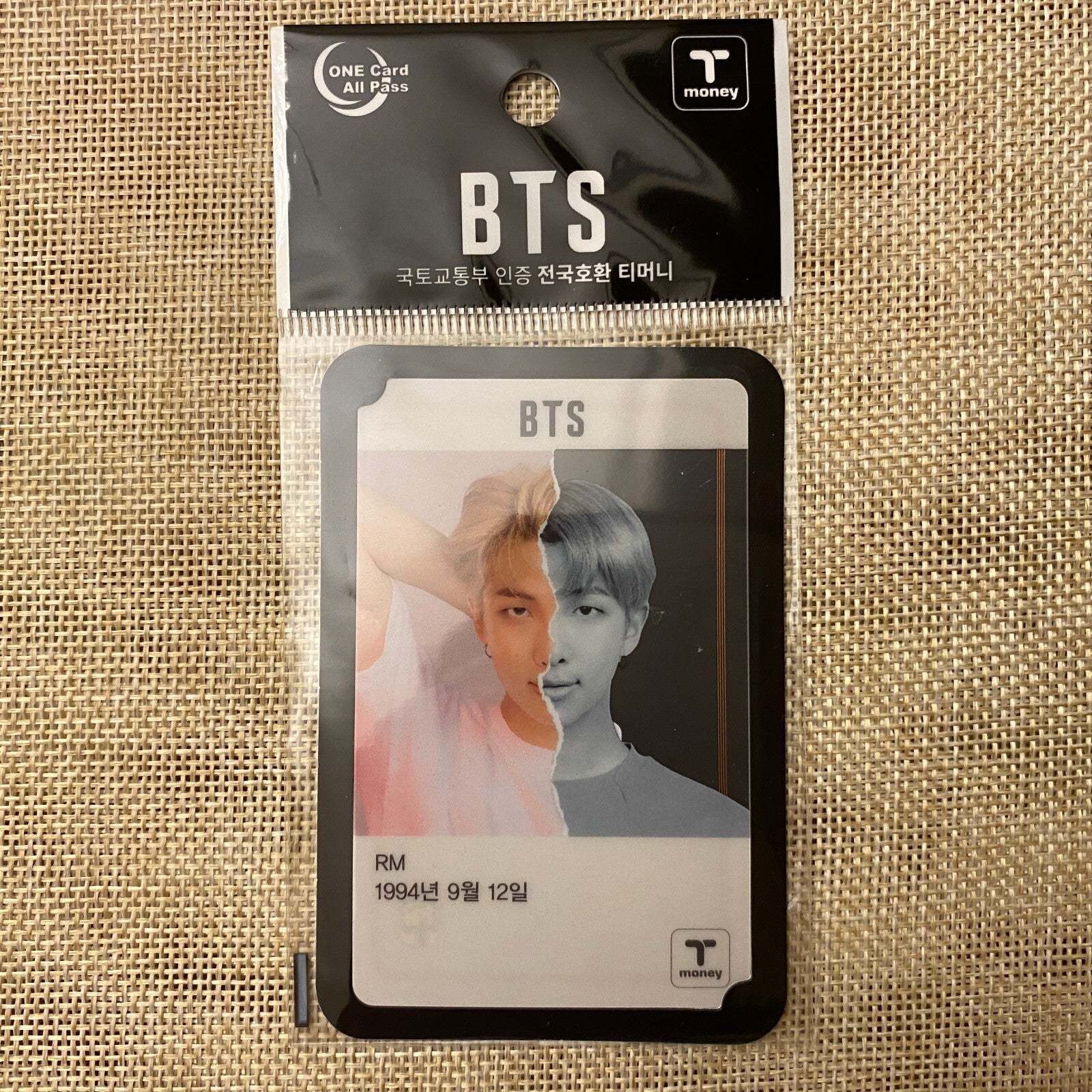 BTS RM [ 2019 CU T-Money Transparent ] Official Photocard / New / Gift
