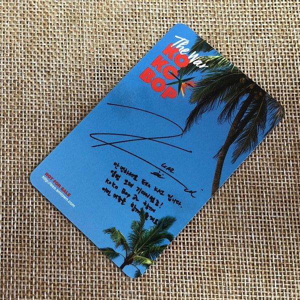 EXO KAI Type B [ The War KOKOBOP ] Official Photocard, 4th Album / New / Gift