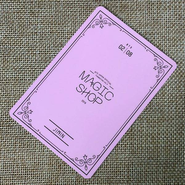 BTS JIMIN 2/8 [MAGIC SHOP Fan Meeting Japan] Official Mini Photocard / Gift