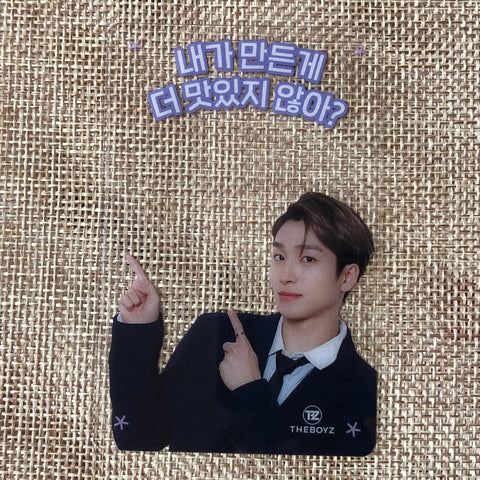 THE BOYZ SANGYEON [3rd Fanclub The B Kit] Official Food Photoprop Photocard /+G