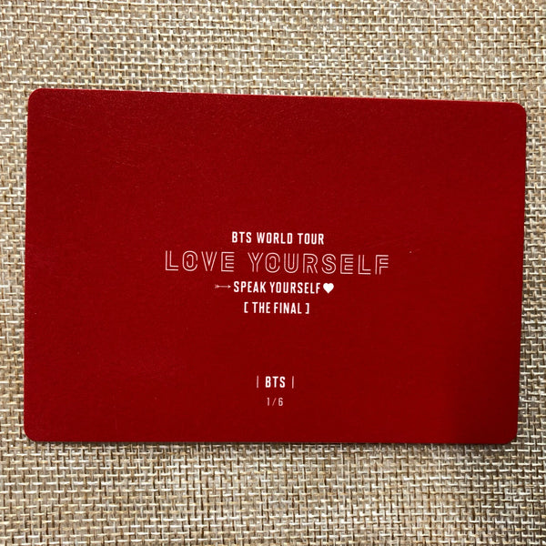 BTS JK J-HOPE RM 1/6 [Speak Yourself The Final] Official Mini Photocard / Gift