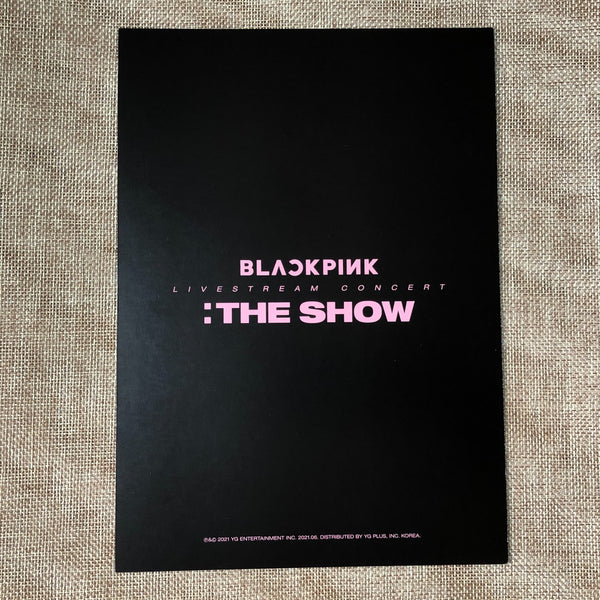 BLACKPINK JENNIE #2 [ THE SHOW DVD ] Official Postcard Poster / New / Gift