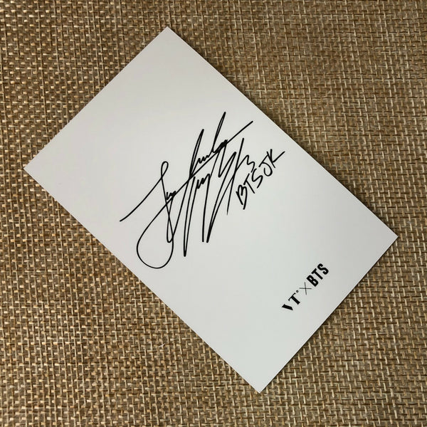 BTS JUNGKOOK #1 [VT Think Your Teeth] Official Photocard, Black White / Gift