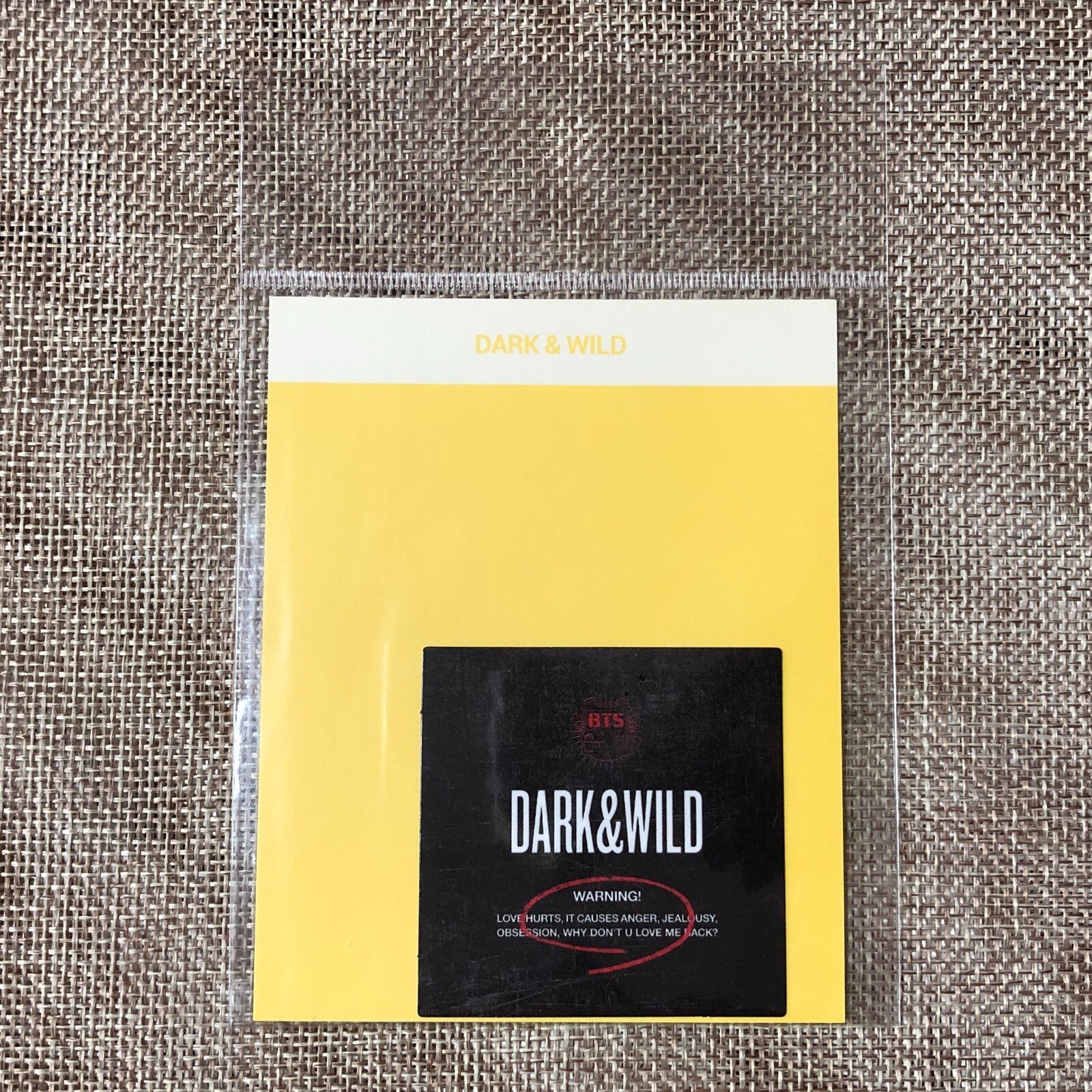 BTS [ Oh, always Official Dark & Wild Album Cover Sticker ] 2018 Exhibition/N/+G