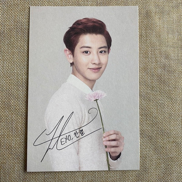 EXO CHANYEOL [Nature Republic] Official Limited Postcard Photocard / New, Rare