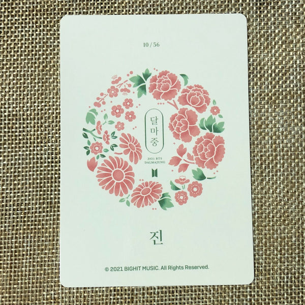 BTS JIN 10/56 [ 2021 Dalmajung ] Official Mini Photocard / New / Gift