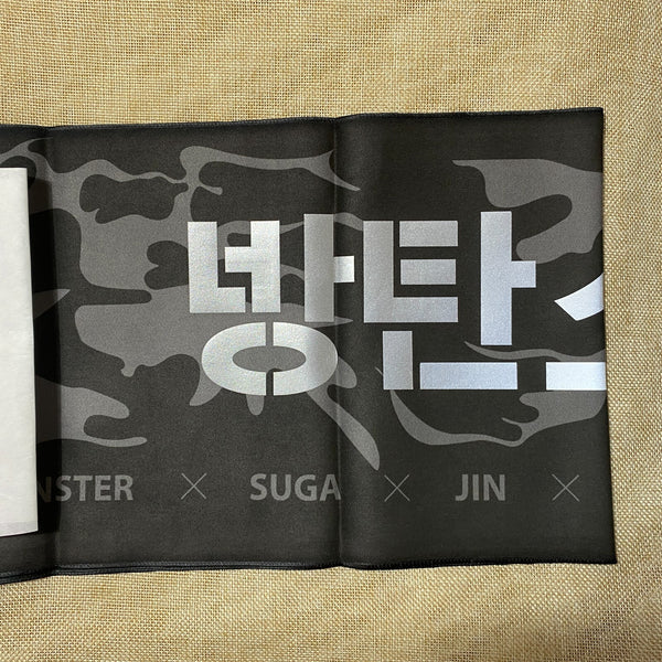 BTS 37261 [ 2016 ] Official Slogan Towel, CAMO ARMY Original / New, Rare / Gift