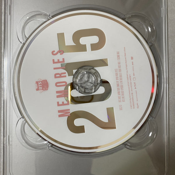 BTS [ Memories of 2015 ] Official DVD All / EN, CH, KR + Photobook / Used /GFT