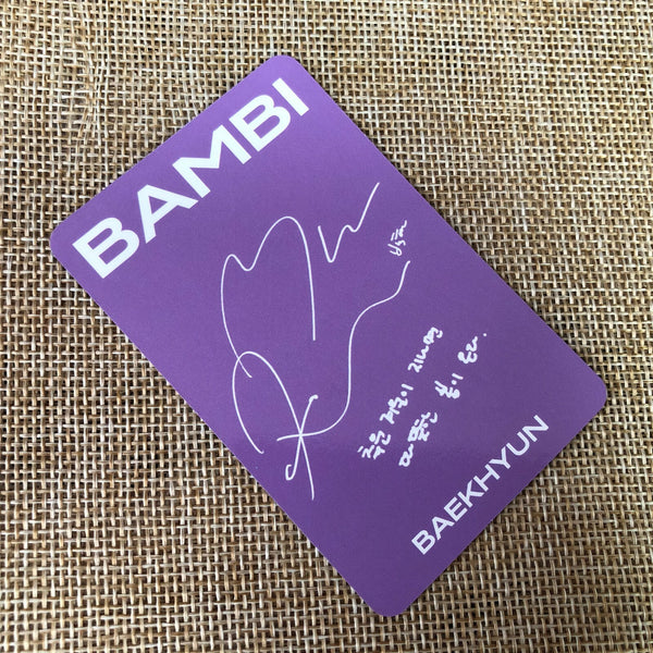 EXO BAEKHYUN #6 [ BAMBI ] Official Photocard, 3rd mini Album / New / Gift
