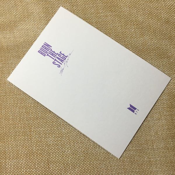 BTS Movie [ Burn The Stage ] Official Postcard / New / Gift