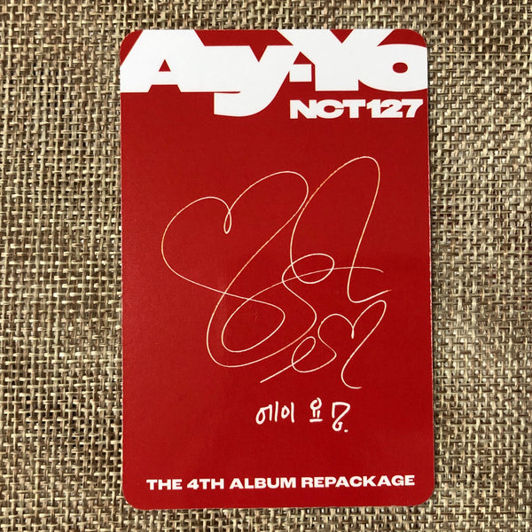 NCT 127 TAEYONG [Ay-Yo] Official Photocard, 4th Repackage Digipack Ver. / Gift