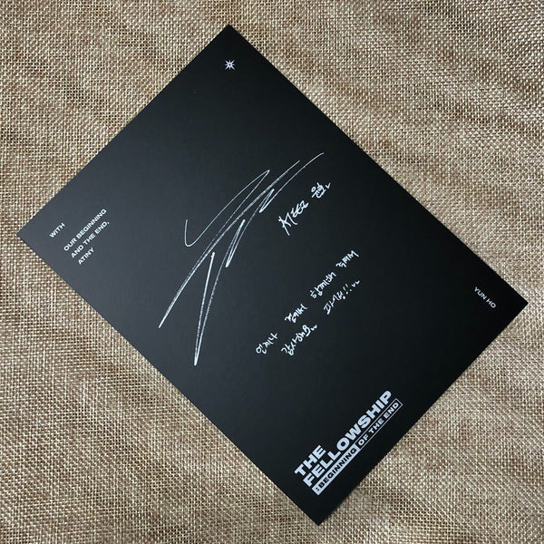 ATEEZ YUNHO [THE FELLOWSHIP : BEGINNING OF THE END DVD] Official Mini Poster /+G
