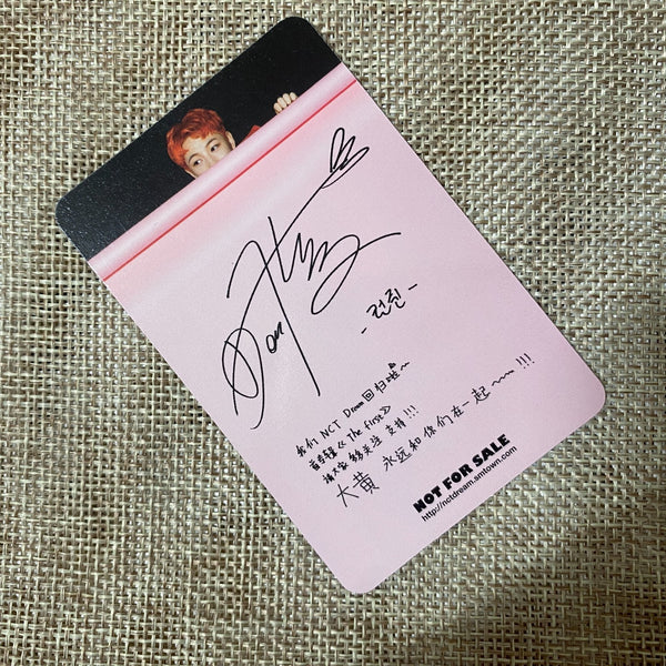 NCT DREAM RENJUN [The First] Official Photocard, 1st Single Album / New, Rare
