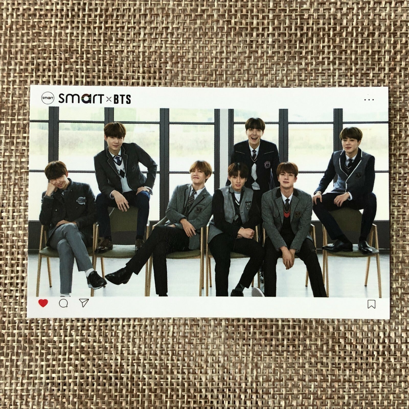 BTS GROUP #8 [ BTS X Smart Uniform ] Official Photocard / New, Rare / Gift