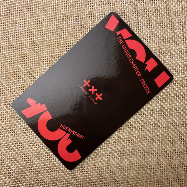 TXT HUENING KAI #1 [ THE CHAOS CHAPTER: FREEZE ] Official Photocard / New / Gift