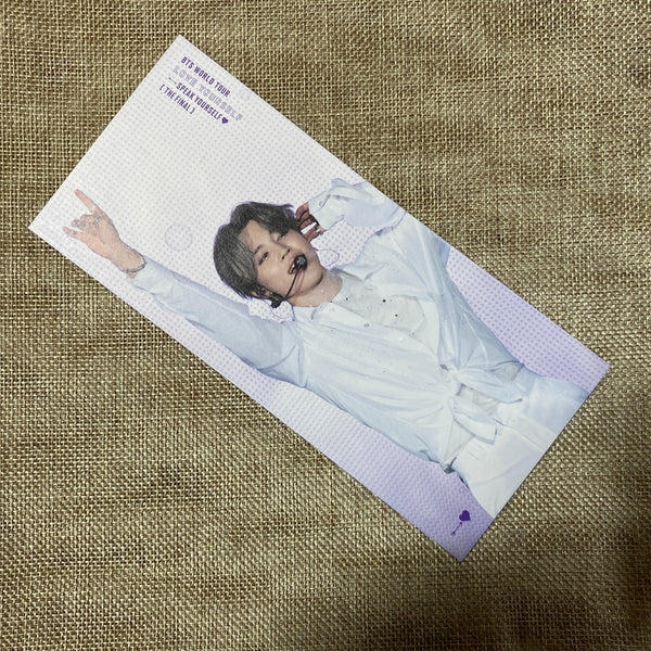 BTS JIMIN [Speak Yourself Seoul The Final DVD] Official Bookmark / New, Rare /+G