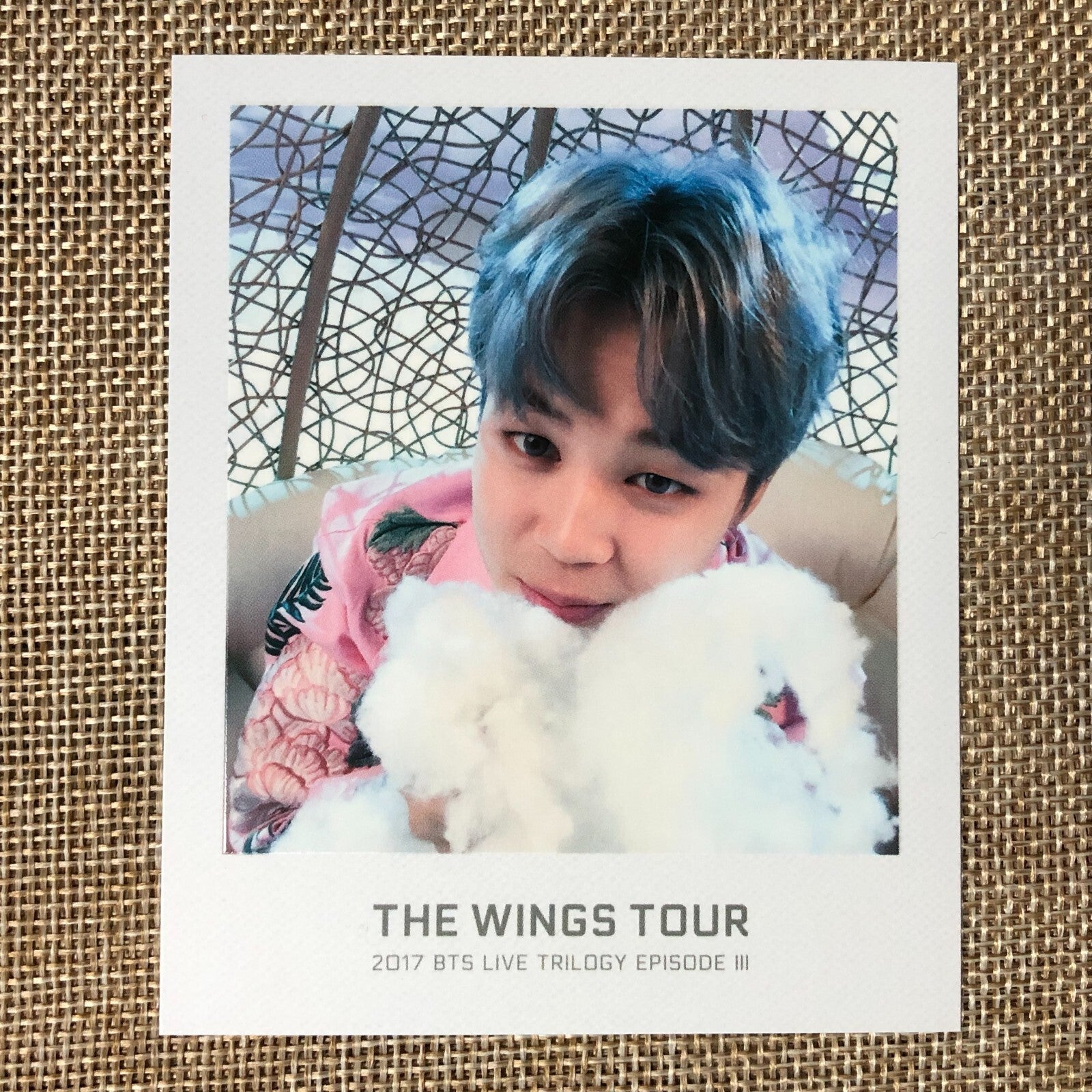 BTS JIMIN [WINGS Tour 2017 Trilogy Ticket] Official Polaroid Photocard / Gift