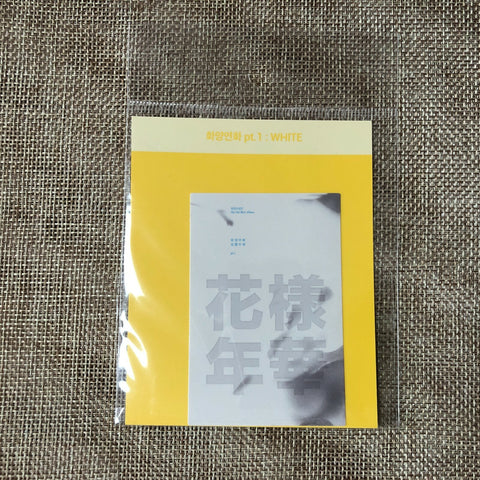 BTS [Oh, always] Official HYYH pt.1 Album Cover Sticker, WHITE Ver / New / Gift