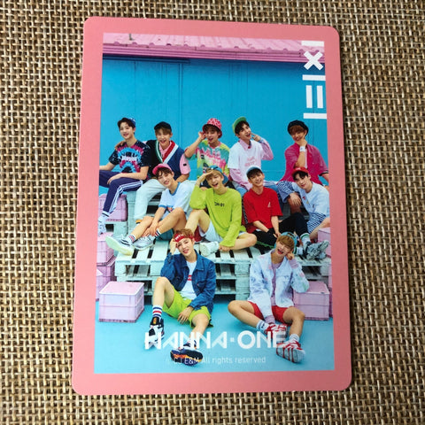 WANNA ONE GROUP [ TO BE ONE ] Official Photocard, Pink ver. / New / Gift