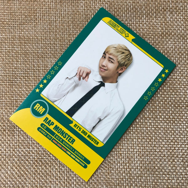 BTS RM 3/7 [ 3rd Muster ARMY.ZIP ] Official Player Card Photocard / New / Gift