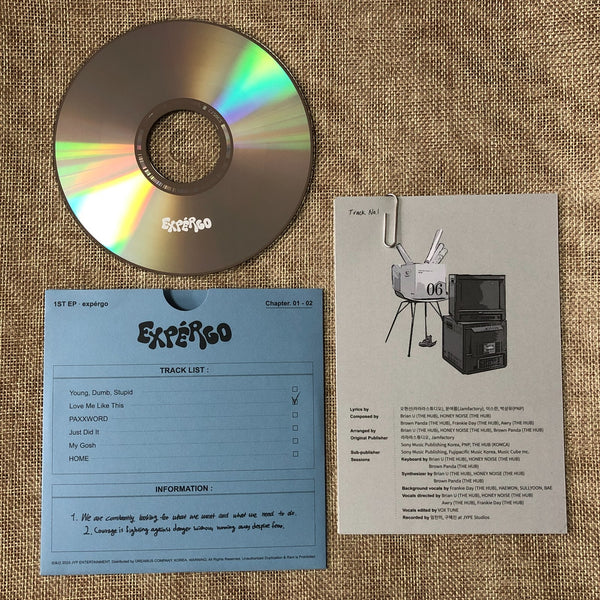 NMIXX [EXPERGO] Official Photobook + CD + Lyrics, 1st EP A Ver. / No PC / Gift