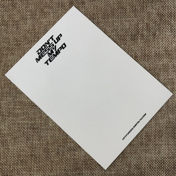 EXO SUHO [Don't Mess Up My Tempo] Official Postcard, Allegro 5th Album / Gift