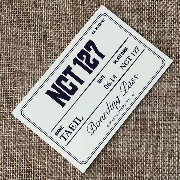 NCT 127 TAEIL [2023 Season's Greetings Boarding Pass] Official Photocard / Gift
