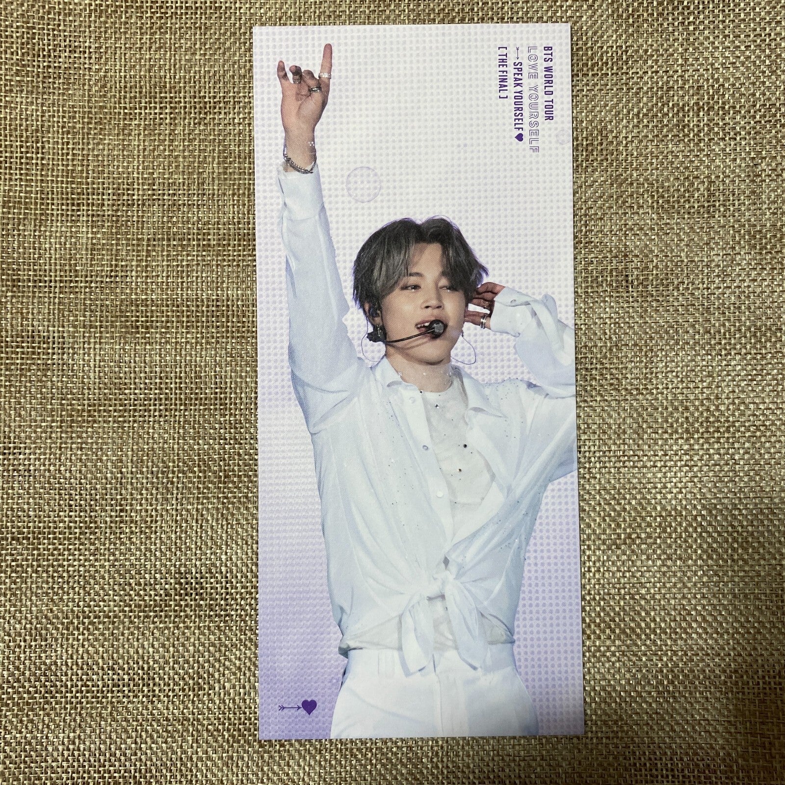 BTS JIMIN [Speak Yourself Seoul The Final DVD] Official Bookmark / New, Rare /+G
