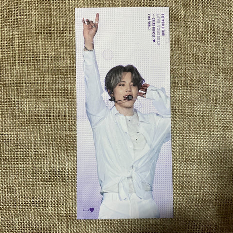 BTS JIMIN [Speak Yourself Seoul The Final DVD] Official Bookmark / New, Rare /+G
