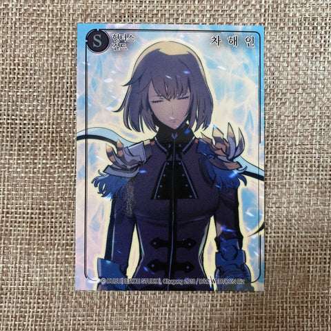 Korean Webtoon Solo Leveling Cha Hae-in / Bonus PC First Edition Rare Card / New