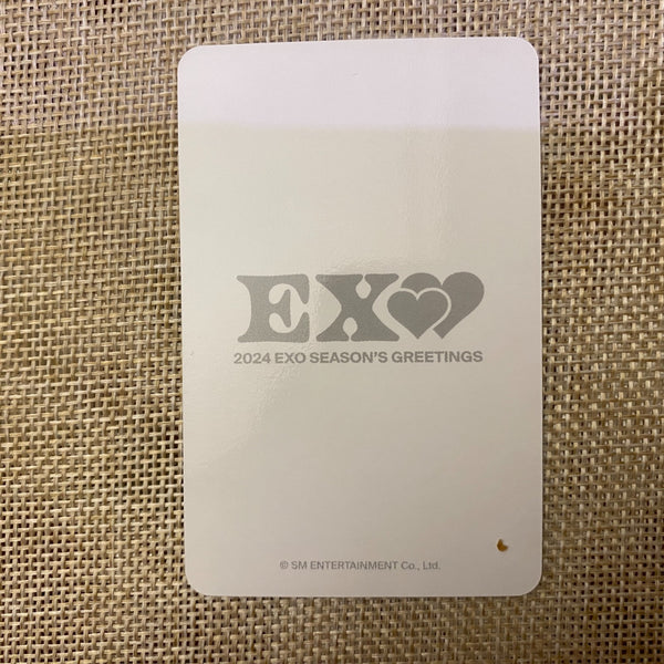 EXO BAEKHYUN #3 [2024 Season's Greeting] Official Photocard, POB / New, Rare /+G