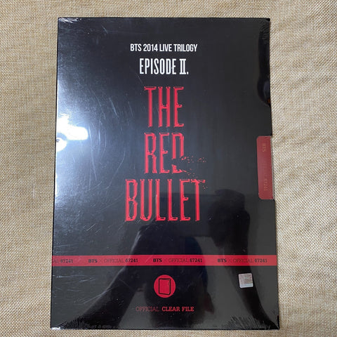 BTS [2014 Live Trilogy The Red Bullet] Official Clear File Set / New, Rare /+G
