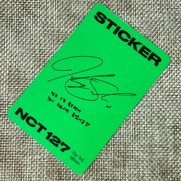NCT 127 JOHNNY [ STICKER ] Official Photocard, Jewel Case Ver. / New / Gift