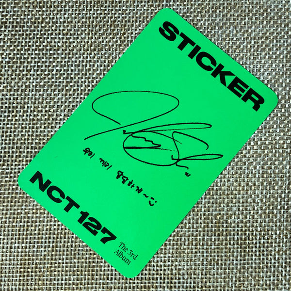 NCT 127 JOHNNY [ STICKER ] Official Photocard, STICKY Ver. / New / Gift