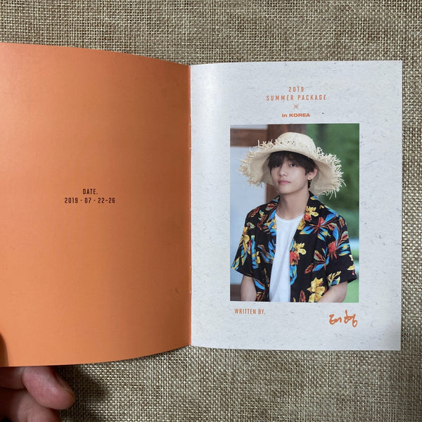 BTS V Taehyung [ 2019 Summer Package ] Official Drawing Diary / New, Rare / Gift