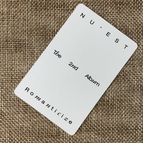 Nu'est ARON [ Romanticize ] Official Photocard / New / Gift