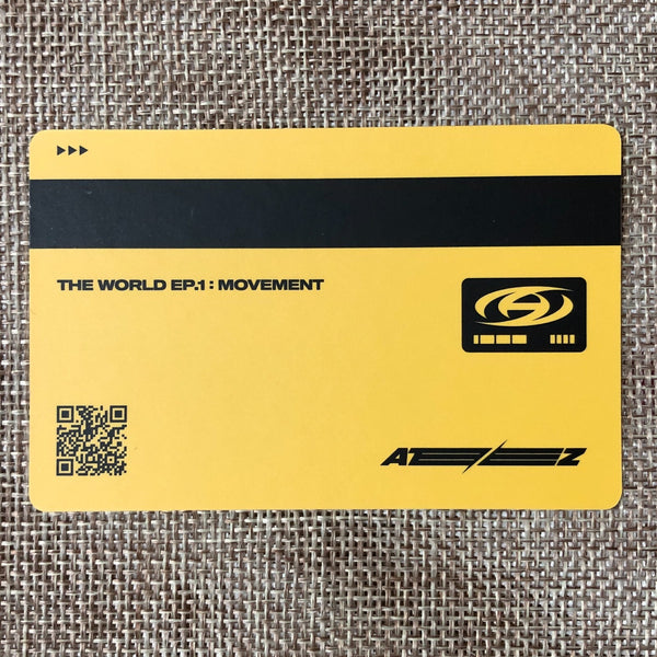 ATEEZ JONGHO [THE WORLD EP.1 : MOVEMENT] Official ID Photocard, Diary Ver. /+G