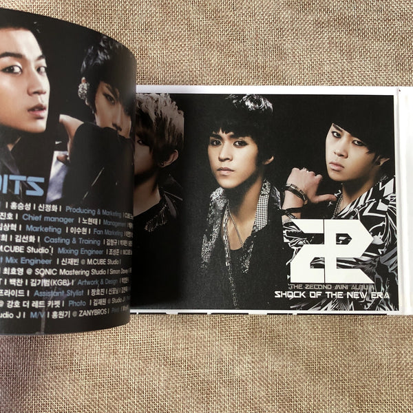 BEAST HAND SIGNED [Shock of the New Era] 2nd Mini Album Autographed, NO PC / New