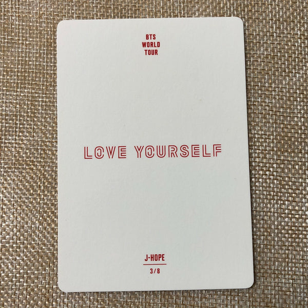 BTS J-HOPE 3/8 [ Love Yourself World Tour ] Official Mini Photocard / New / Gift