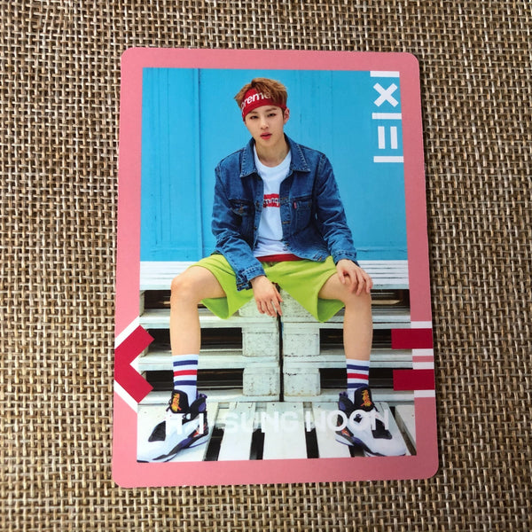 WANNA ONE HA SUNGWOON [ TO BE ONE ] Official Photocard, Pink Ver / New / Gift