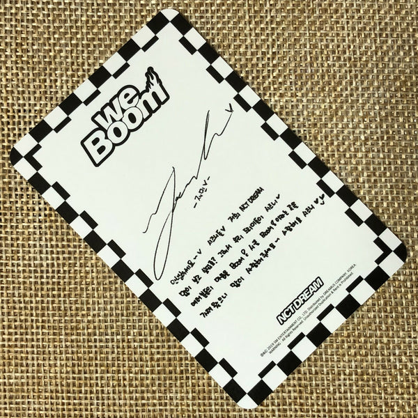 NCT Dream JAEMIN [ We Boom KIHNO KIT ] Official Photocard / New, Rare / Gift