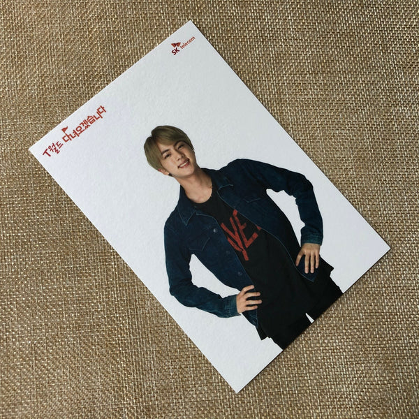 BTS JIN [ SKT ] Official Postcard Photocard, Limited / New, Rare / Gift