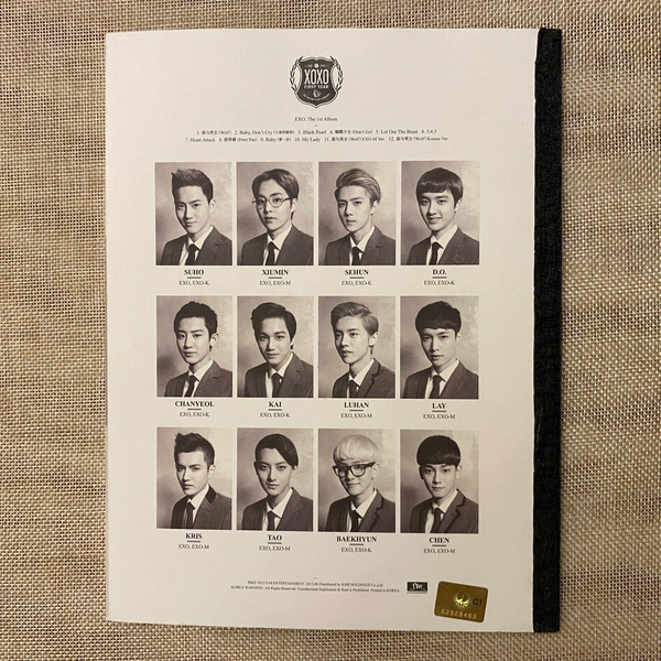 EXO [ XOXO Photobook + CD ] 1st Album Wolf Ver. Chinese / New, Rare / Gift